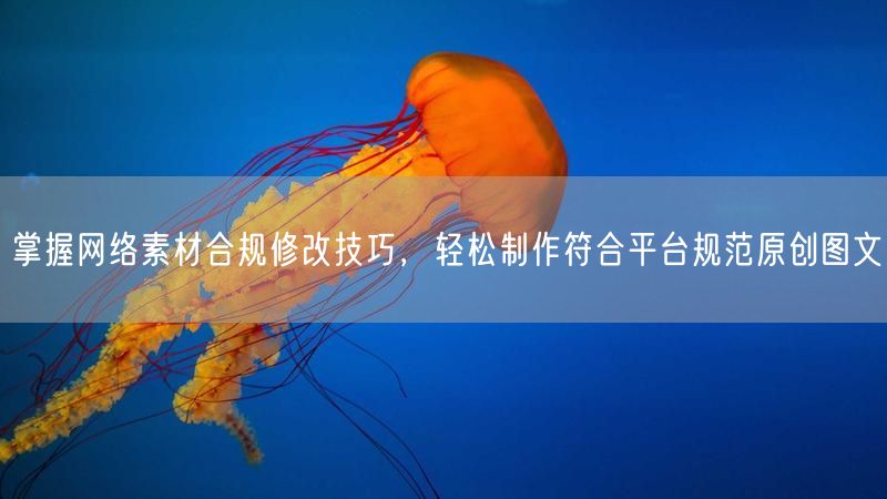 掌握网络素材合规修改技巧，轻松制作符合平台规范原创图文