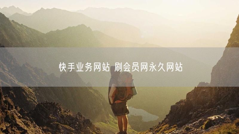 快手业务网站 刷会员网永久网站