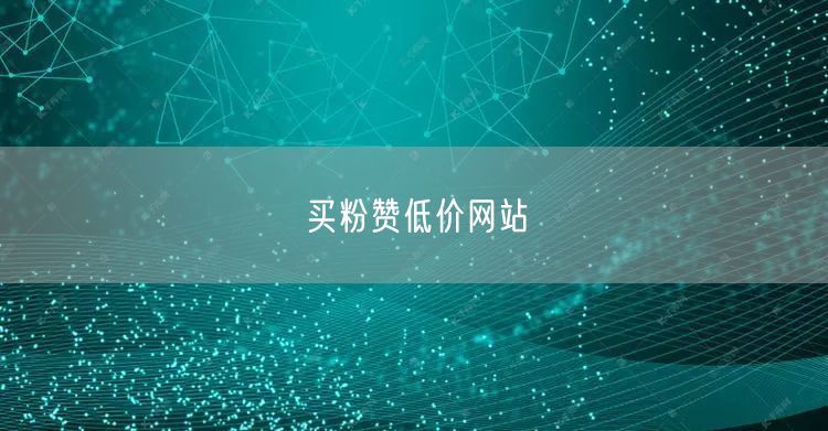 买粉赞低价网站