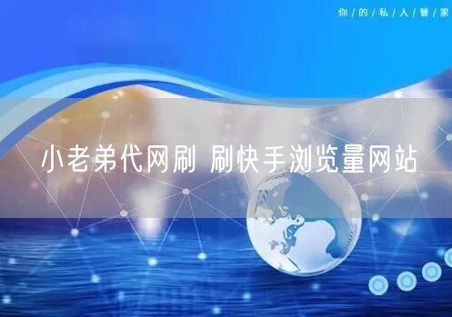 小老弟代网刷 刷快手浏览量网站