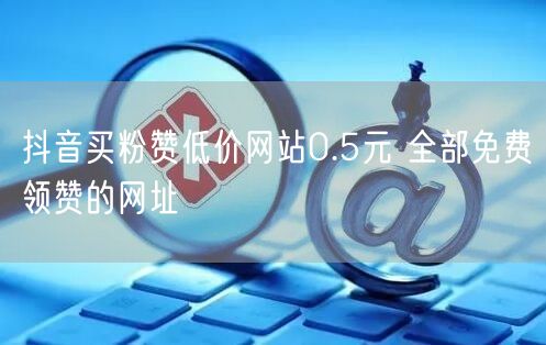抖音买粉赞低价网站0.5元 全部免费领赞的网址