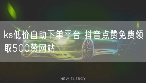 ks低价自助下单平台 抖音点赞免费领取500赞网站