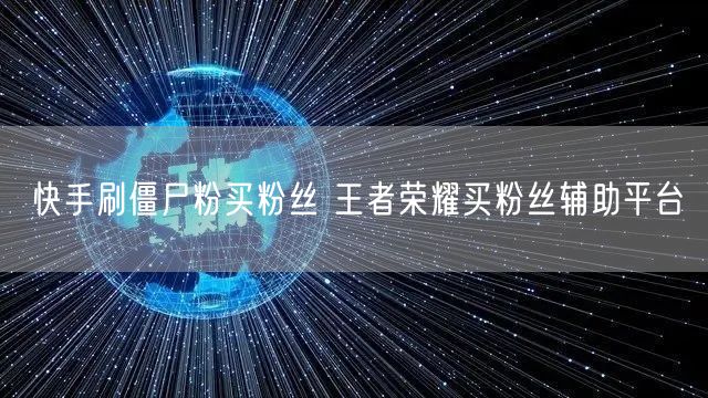 快手刷僵尸粉买粉丝 王者荣耀买粉丝辅助平台