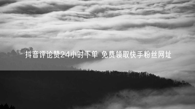 抖音评论赞24小时下单 免费领取快手粉丝网址