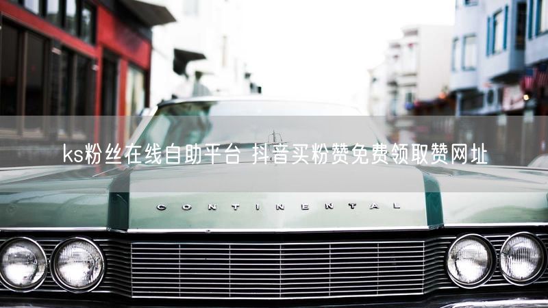 ks粉丝在线自助平台 抖音买粉赞免费领取赞网址
