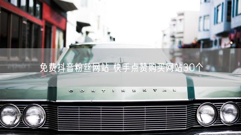 免费抖音粉丝网站 快手点赞购买网站30个