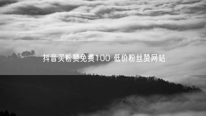 抖音买粉赞免费100 低价粉丝赞网站