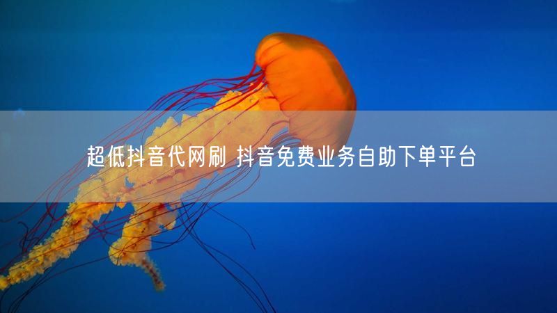 超低抖音代网刷 抖音免费业务自助下单平台