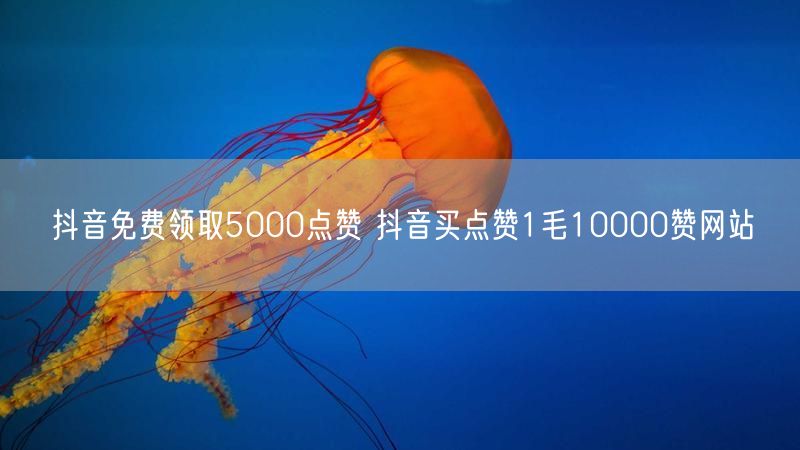 抖音免费领取5000点赞 抖音买点赞1毛10000赞网站