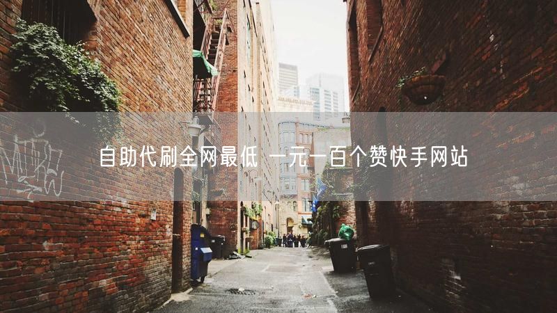 自助代刷全网最低 一元一百个赞快手网站