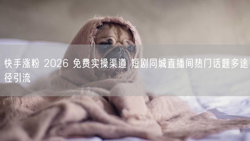 快手涨粉 2026 免费实操渠道 短剧同城直播间热门话题多途径引流