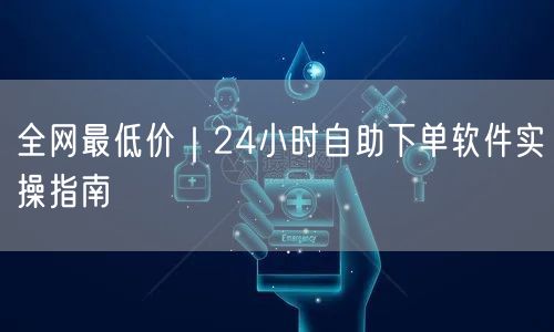 全网最低价！24小时自助下单软件实操省钱攻略