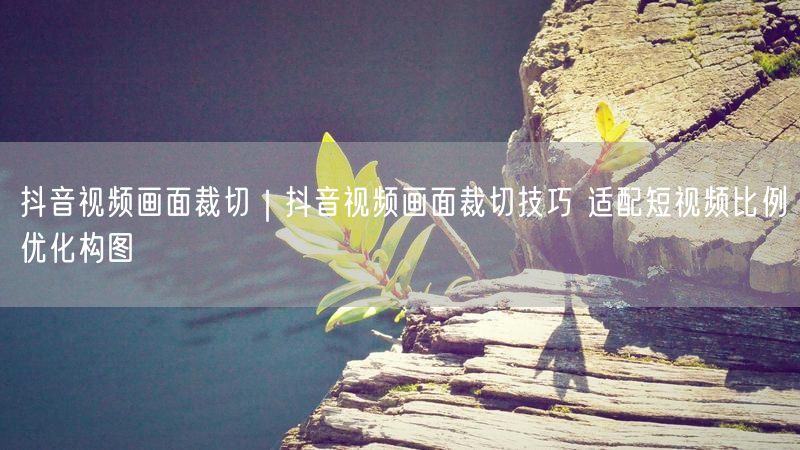抖音视频画面裁切｜抖音视频画面裁切技巧 适配短视频比例优化构图