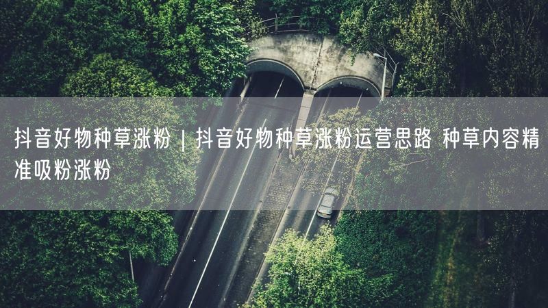 抖音好物种草涨粉运营：精准吸粉实操与种草内容攻略