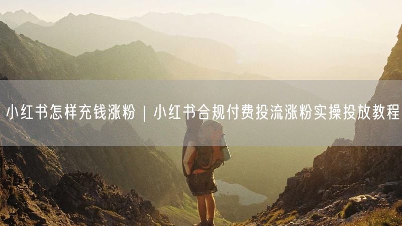 小红书怎样充钱涨粉|小红书合规付费投流涨粉实操投放教程